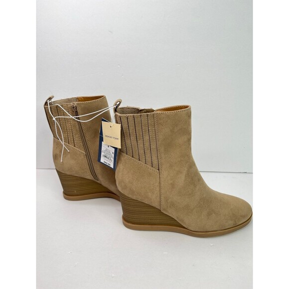 Universal Thread Cypress Wedge Hell Ankle Boots Wonen’s -Taupe/Tan Size 8 #519 - Picture 6 of 12